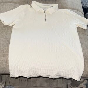 Cactus Boys Textured off White Polo Shirt